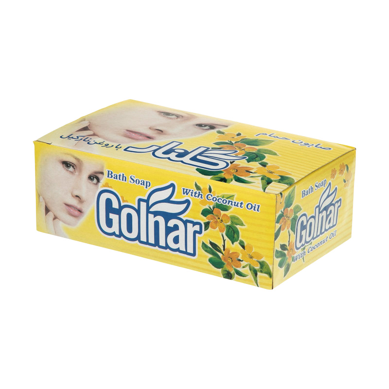 صابون حمام گلنار زرد 6 عددی