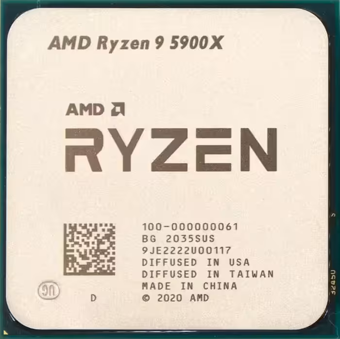 پردازنده CPU ای ام دی بدون باکس مدل Ryzen 9 5900X فرکانس 3.7 گیگاهرتز
