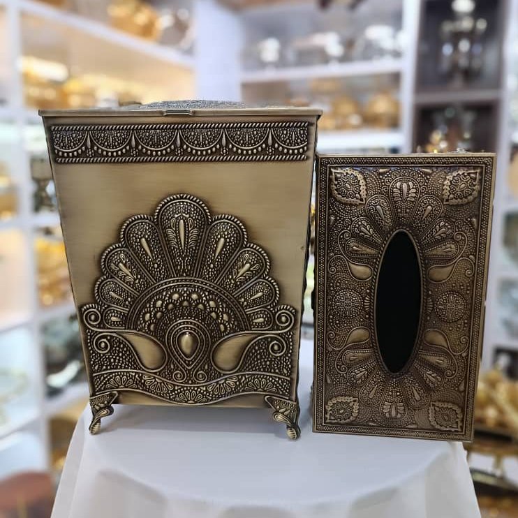 سطل و دستمال پیوتر درب دار مربع کیفیت عالی ودرجه یک 