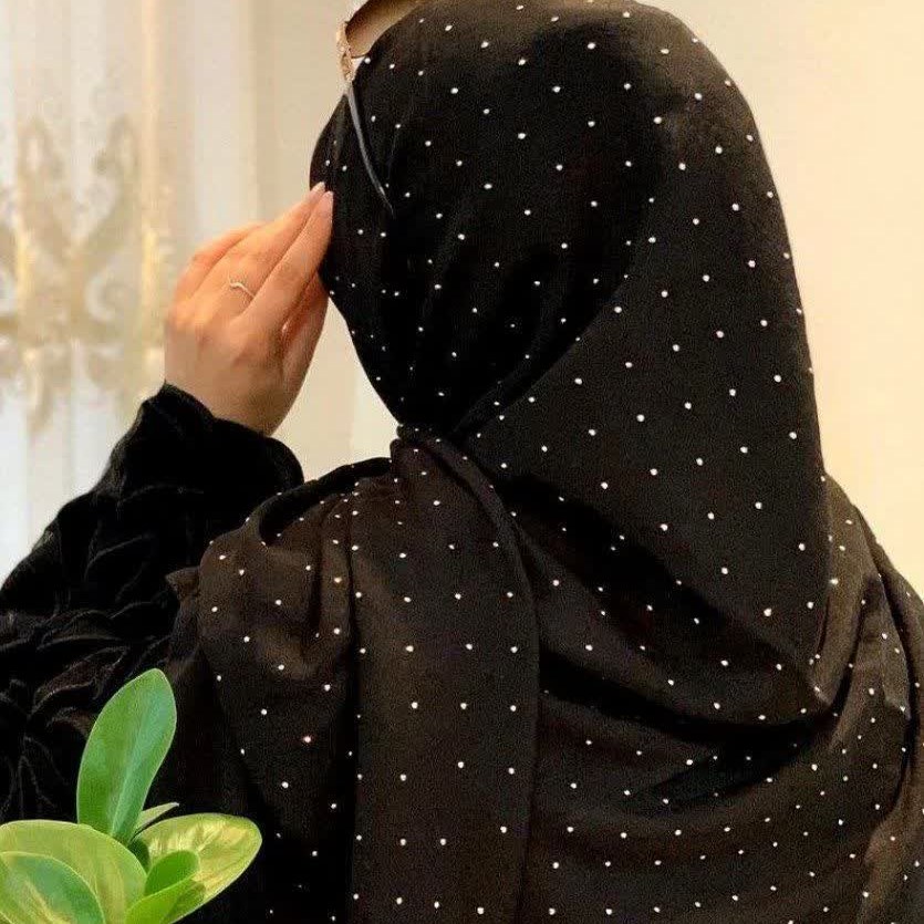 روسری نگینی مجلسی                     