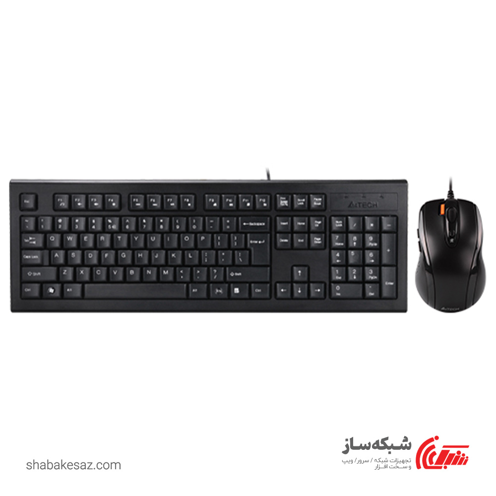 قیمت و خرید کیبورد و ماوس ای فورتک A4tech KR-8570FXS - شبکه ساز