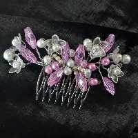 شانه سر  شینیون صورتی