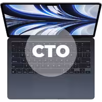 مک بوک ایر 13.6 اینچ M2 کاستوم پردازنده 8core - 10core حافظه رم 16 گیگابایت هارد 256 گیگابایت میدنایت - Hiapple.ir