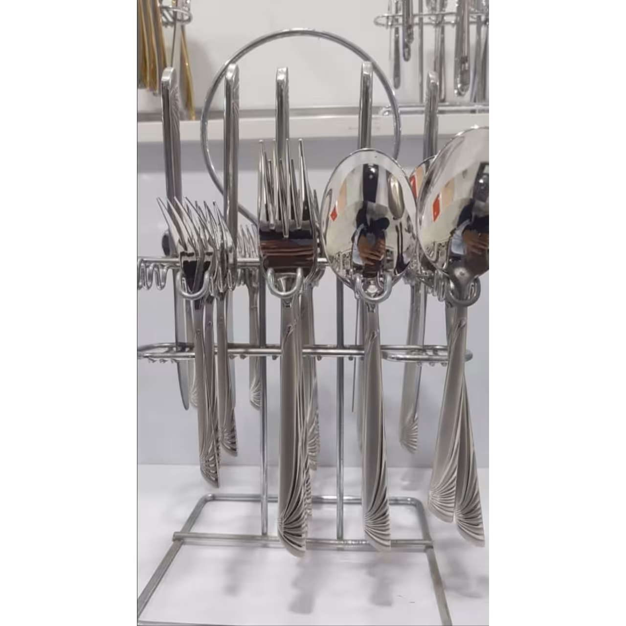 سرویس قاشق و چنگال 6 نفره مارک آلمانی عرشیا طرح شمس ساده