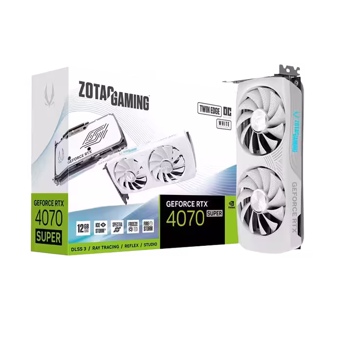 کارت گرافیک ZOTAC GAMING RTX 4070 SUPER TWIN Edge OC White Edition 12GB | آی تی هوم