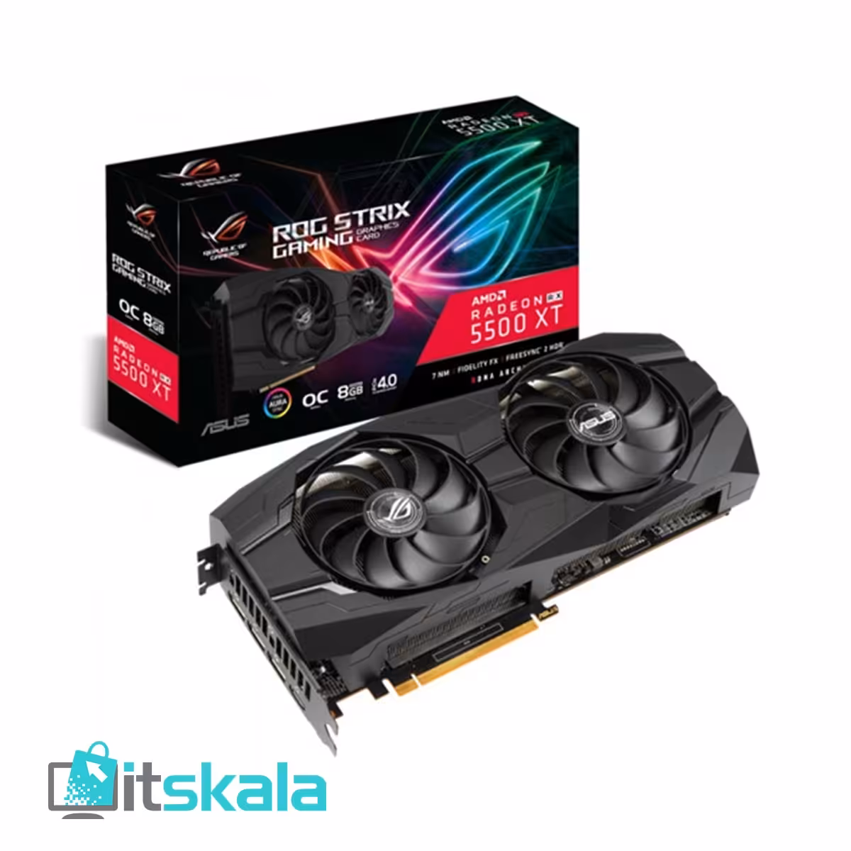 قیمت و خرید کارت گرافیک ایسوس مدل RX5500 XT ROG 8G | ITSKALA
