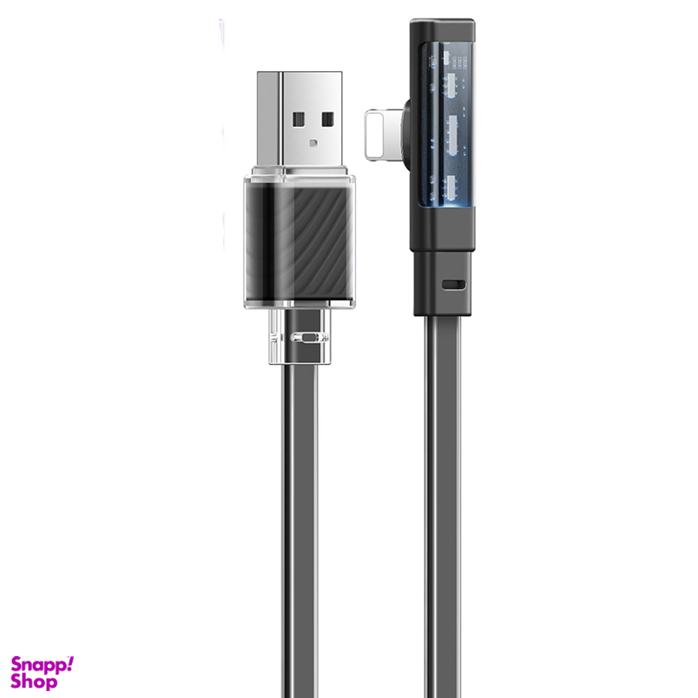 کابل دیتا USB به Lightning مک دودو مدل CA-341 90Transparent طول 1.8 متر