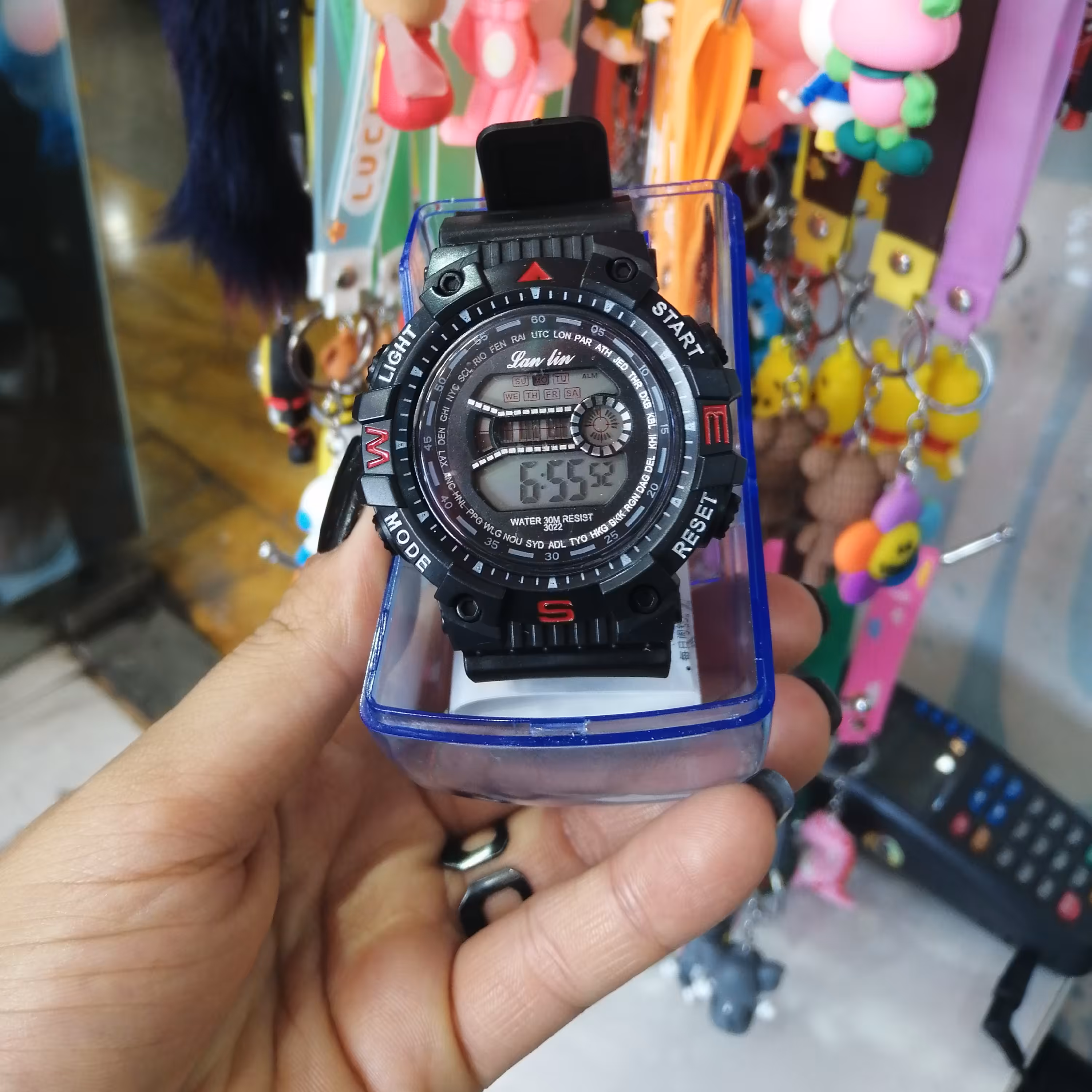 ساعت کامپیوتری قوطی دار قاب قرمز ومشکی