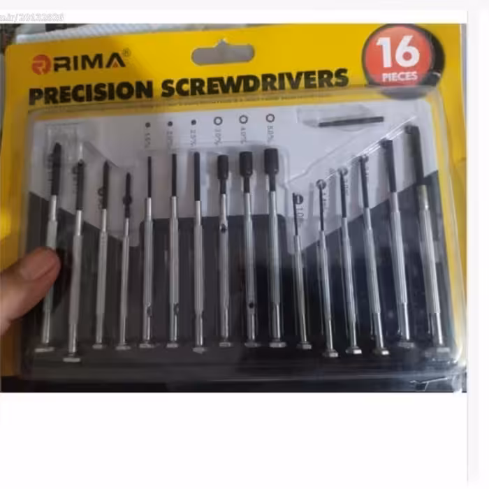 مجموعه 16 عددی پیچ گوشتی ساعتی مارک ریما کیفیت ممتاز 