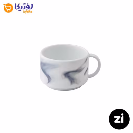 فنجان چایخوری چینی زرین Zi فرم اس بلو استون سایز 8