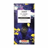 شکلات تلخ 74 درصد تسکو - tesco