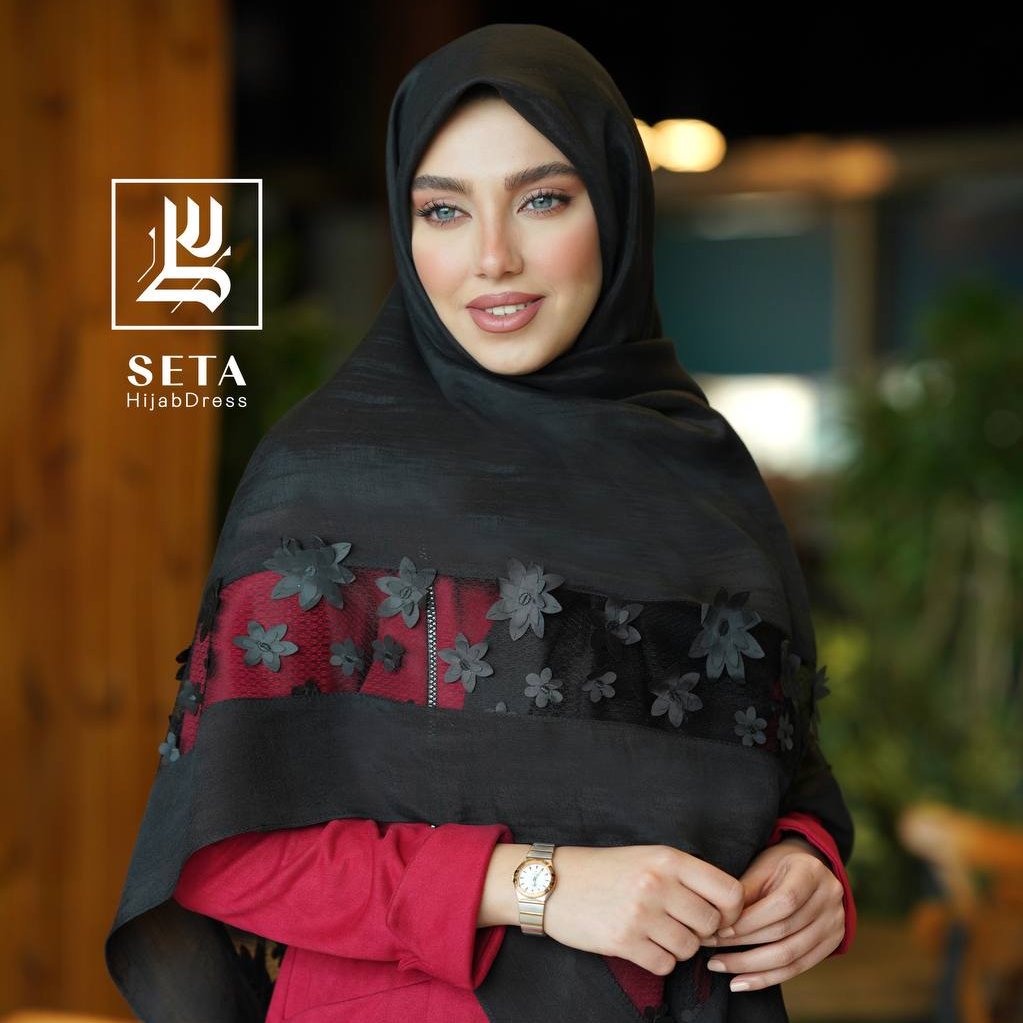روسری مشکی عیدانه شیک و خاص