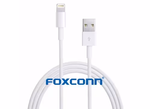 کابل شارژ Lightning با کیفیت آیفون از برند FoxconnFoxconn Apple Lightning to USB Cable 1M