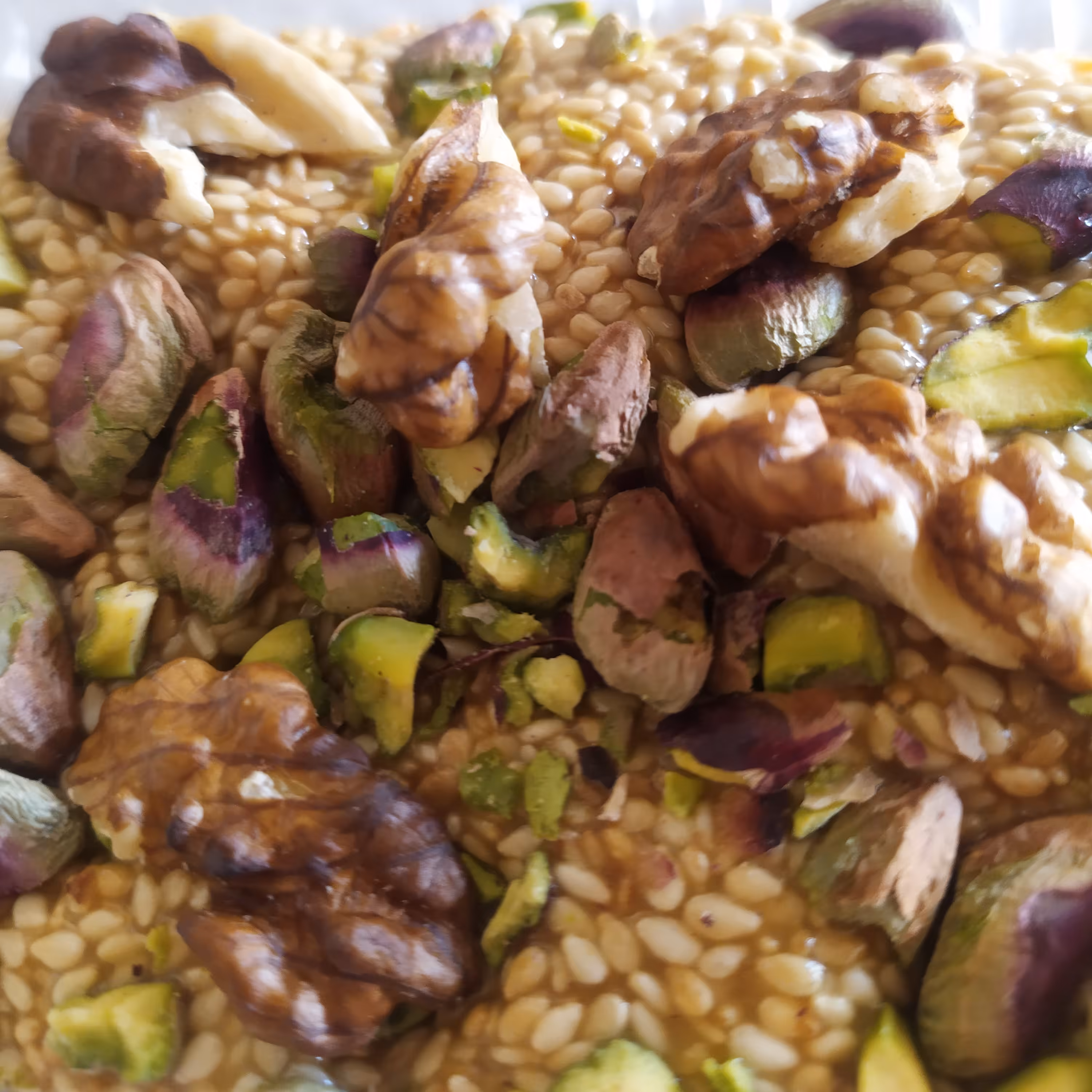 معجون عسلی و مخلوط چهار مغز تقویتی ارگانیک