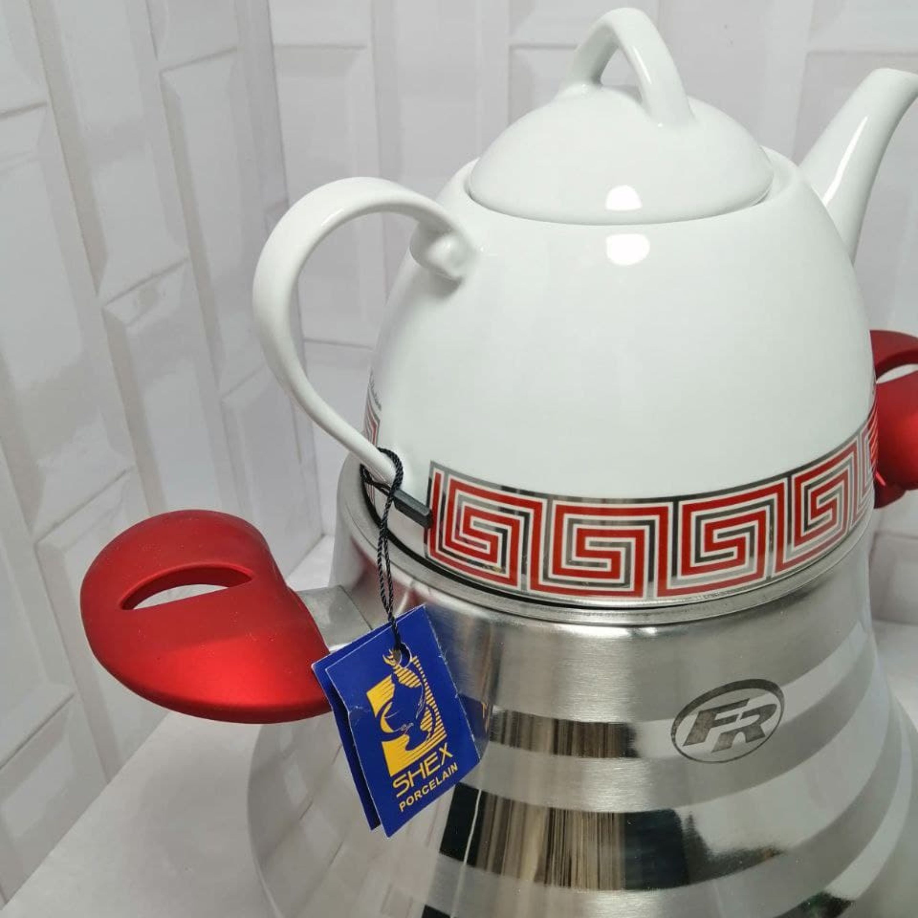 کتری قوری سماور استیل شیردارکف چدن قوری چینی شکس برنداف آرمدل113نپتون