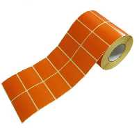 لیبل چاپ نارنجی  3000عددی    51x34