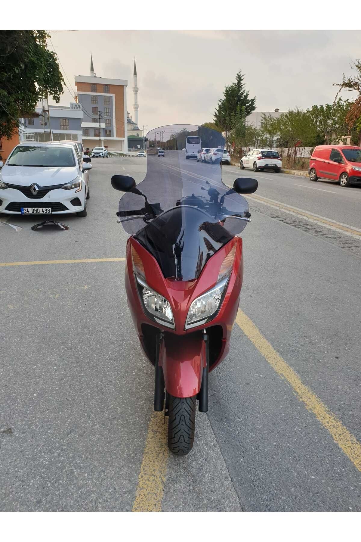 شیشه جلو موتورسیکلت HONDA FORZA300 WINDSCREEN 2014 2017 ELCIKLI 78CM OPEN COLOR 4MM طول Genel Markalar