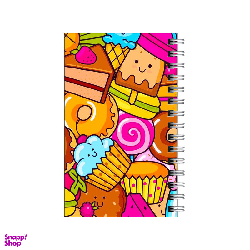 دفتر یادداشت 60 برگ To Do List طرح پترن کیک و بستنی و کلوچه کد 4556400