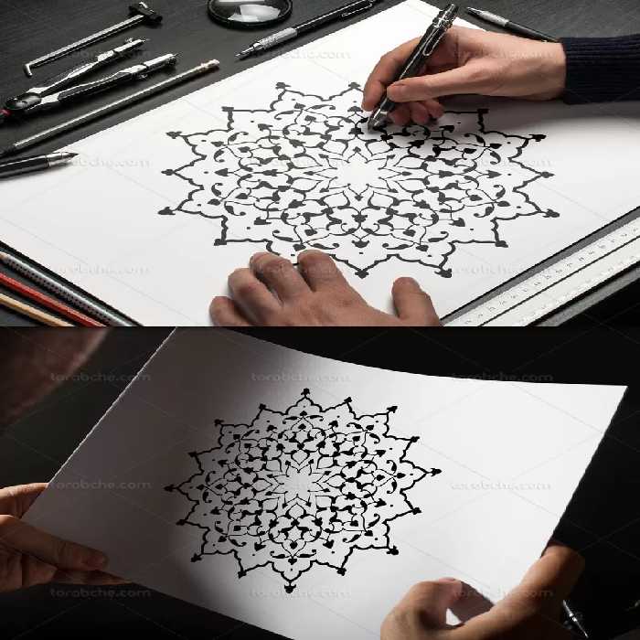 وکتور اسلیمی طرح شمسه ساده | گرافیک با طعم تربچه