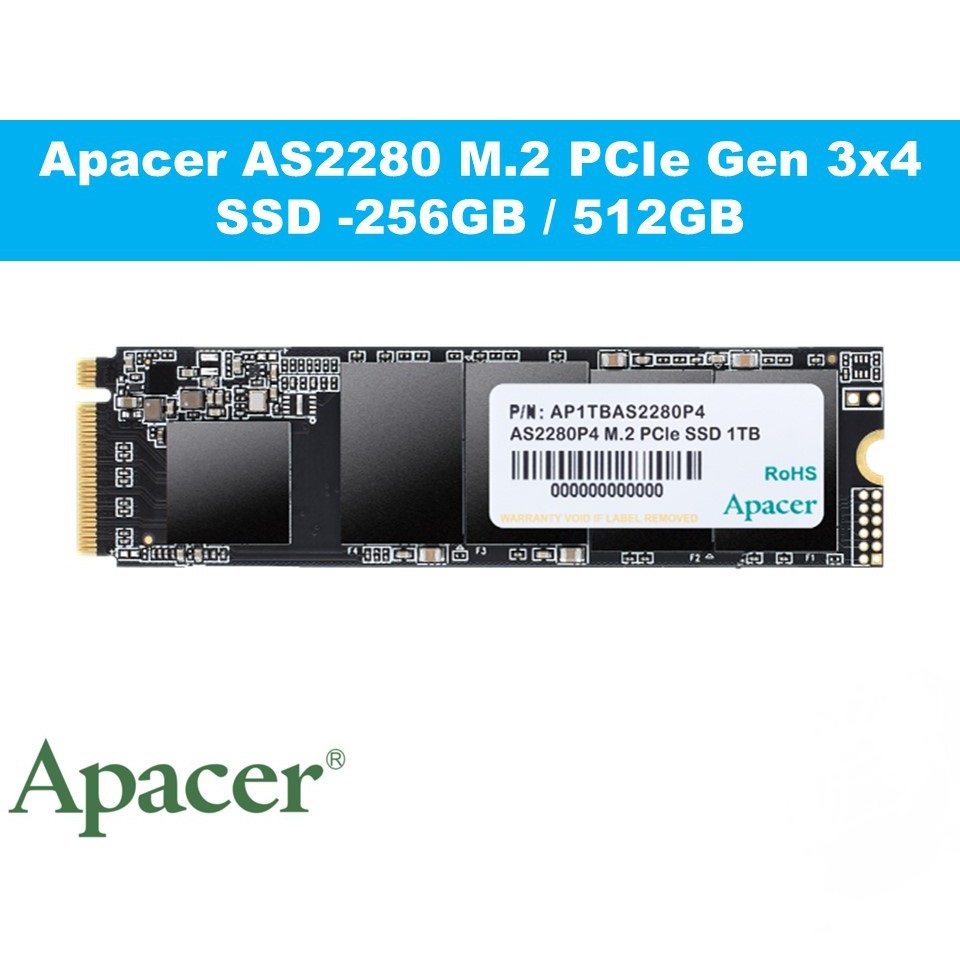اس اس دی اینترنال اپیسر ظرفیت 256 گیگابایت apacer as2280p4 256gb