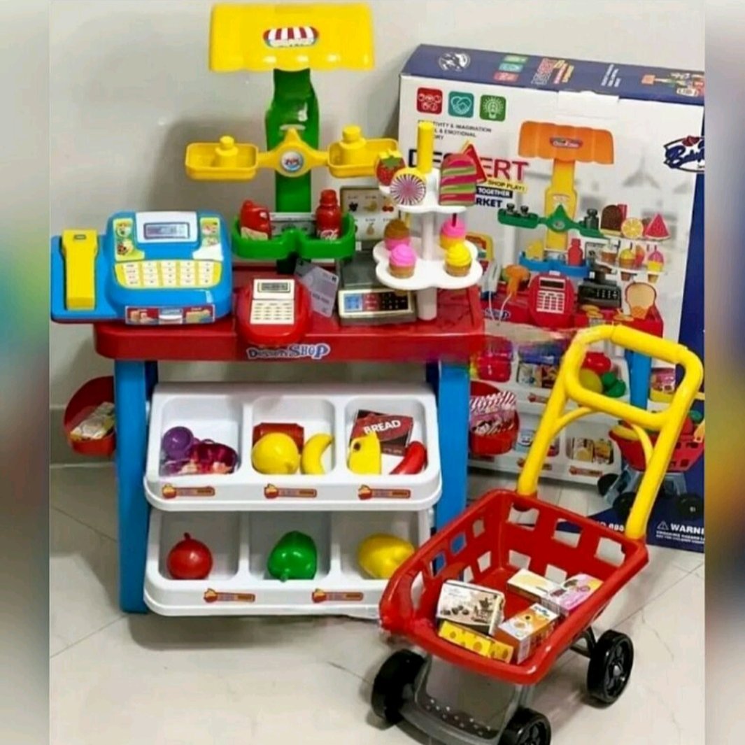 سوپرمارکت 71 قطعه  کاملترین ست فروشگاه بزرگ اسبای بازی سوپر مارکت