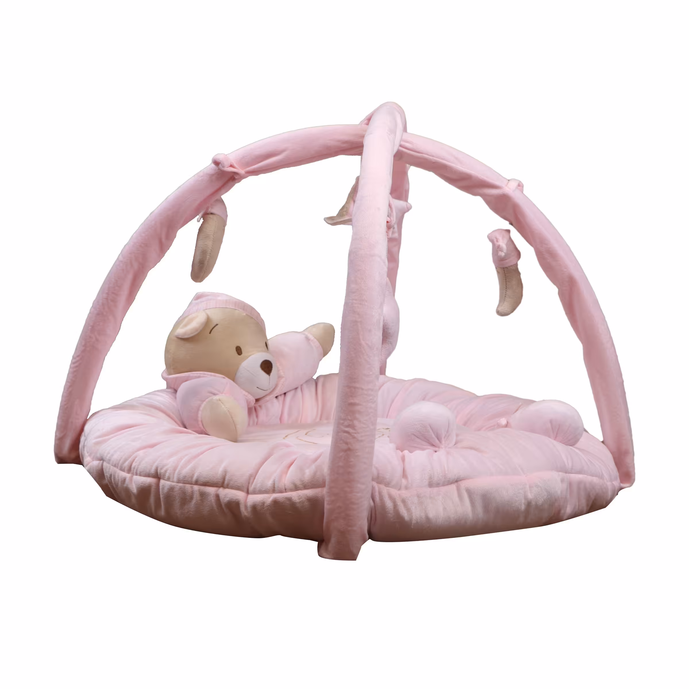 تشک بازی نوزاد طرح خرس صورتی