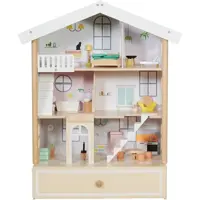 خانه عروسک چوبی کلاسیک ورلد Happy Villa Dollhouse Classic World کد 50552