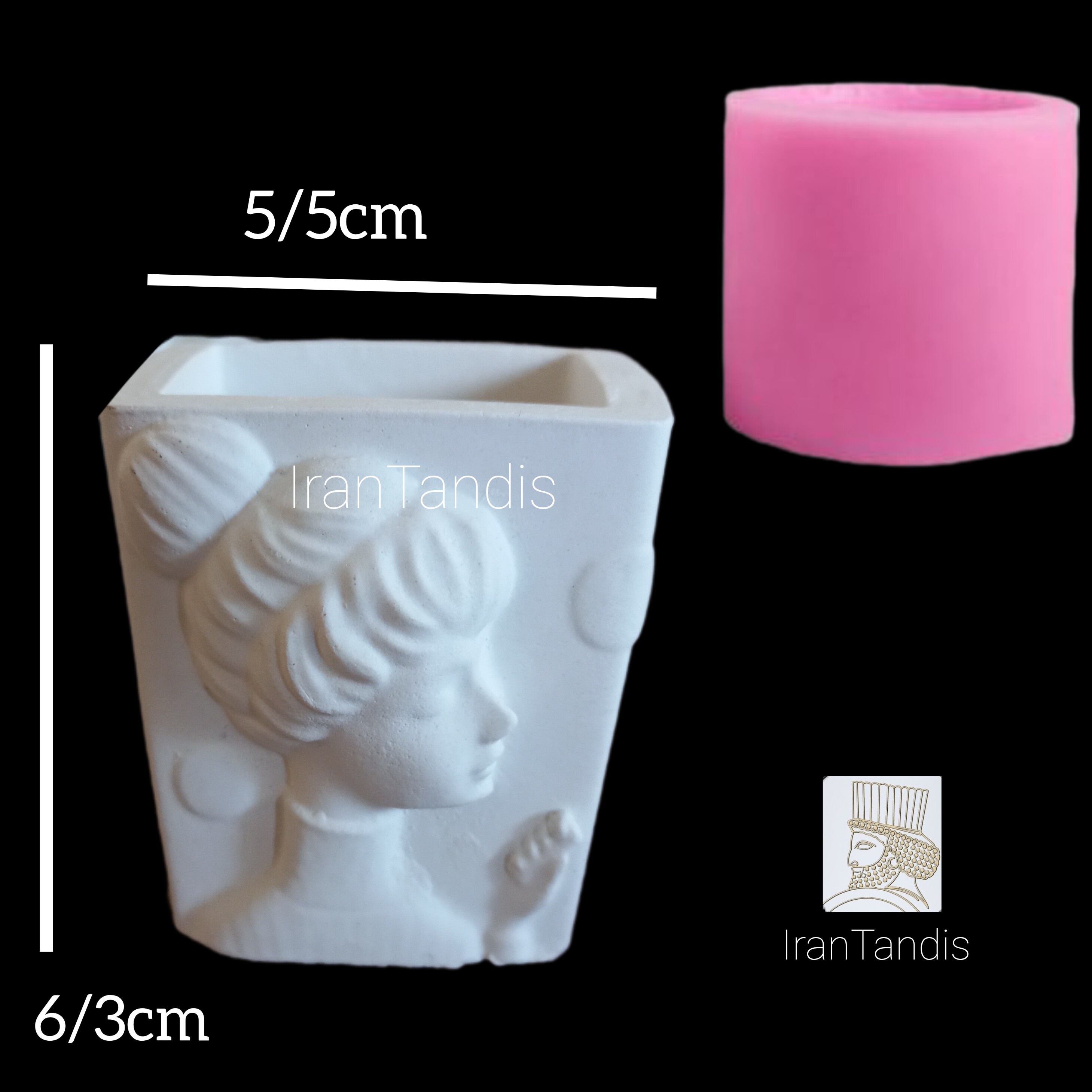 قالب سیلیکونی گلدان یا جا قلمی.