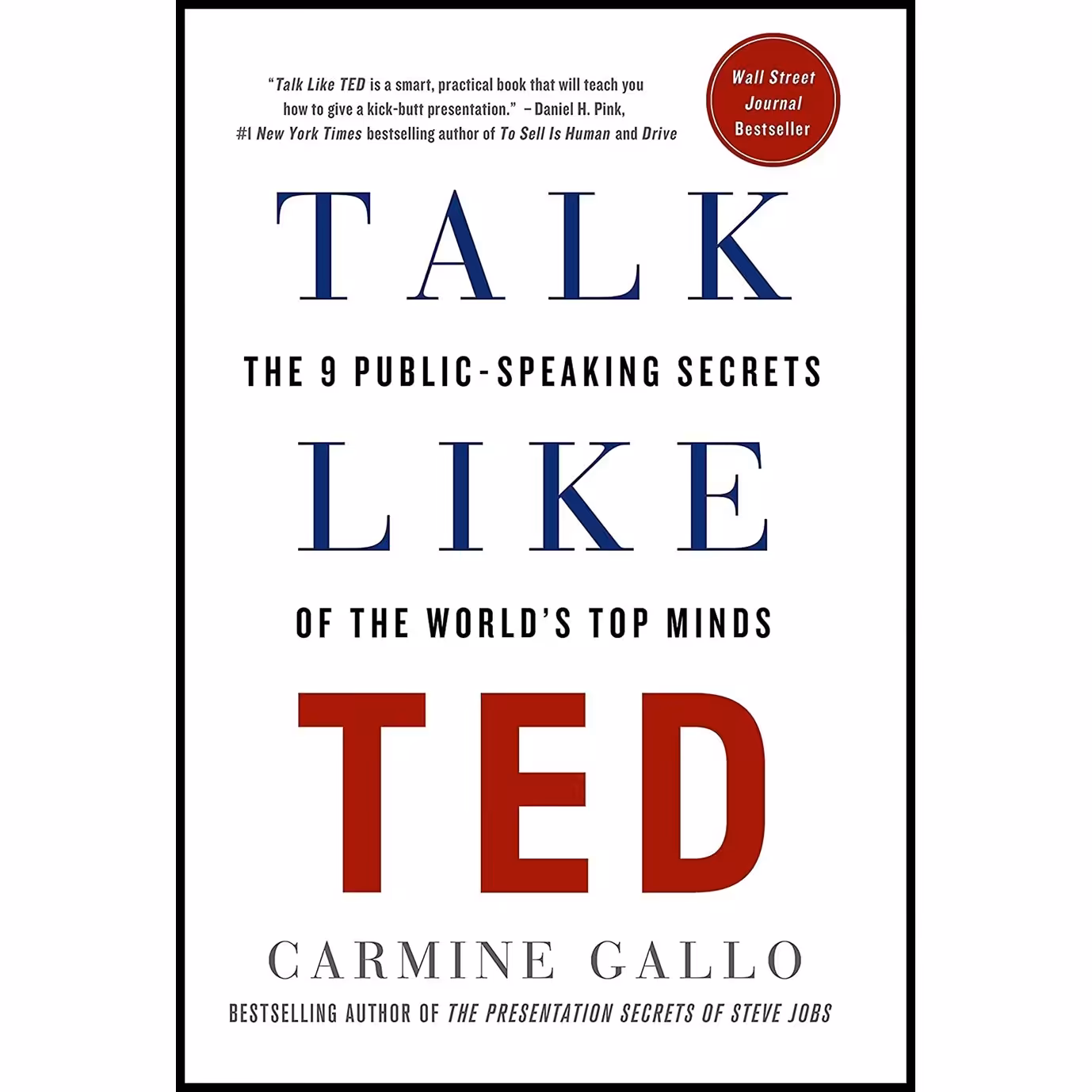 کتاب زبان اصلی Talk Like TED اثر Carmine Gallo انتشارات St Martins Press