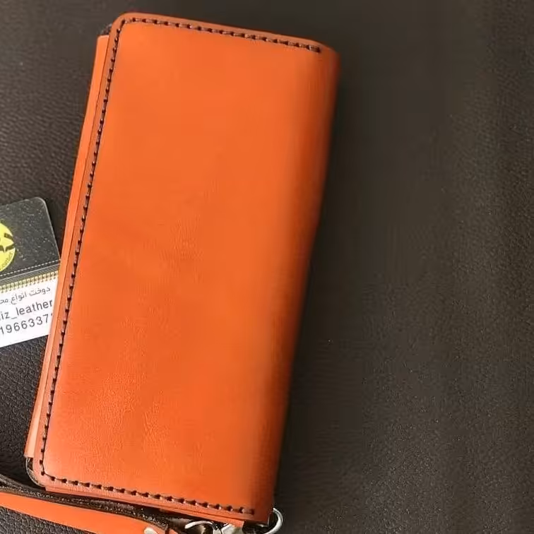 کیف کتی دست دوز چرم گاوی