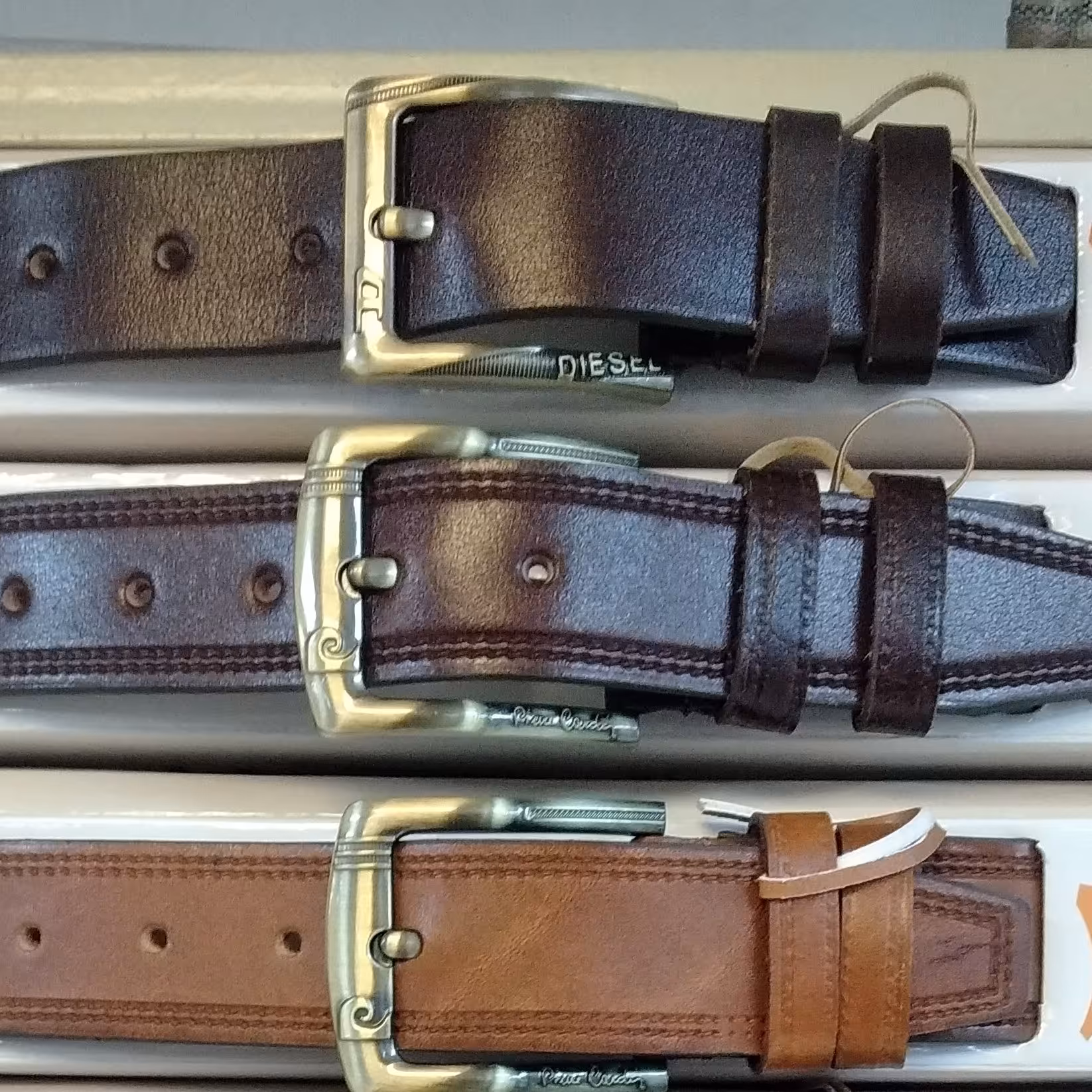 کمربند 4سانت چرم گاومیشی زبانه دار اسپرت