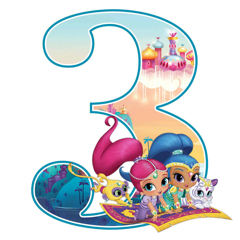 استند رومیزی مدل عدد 3 طرح شیمر و شاین کد 1536