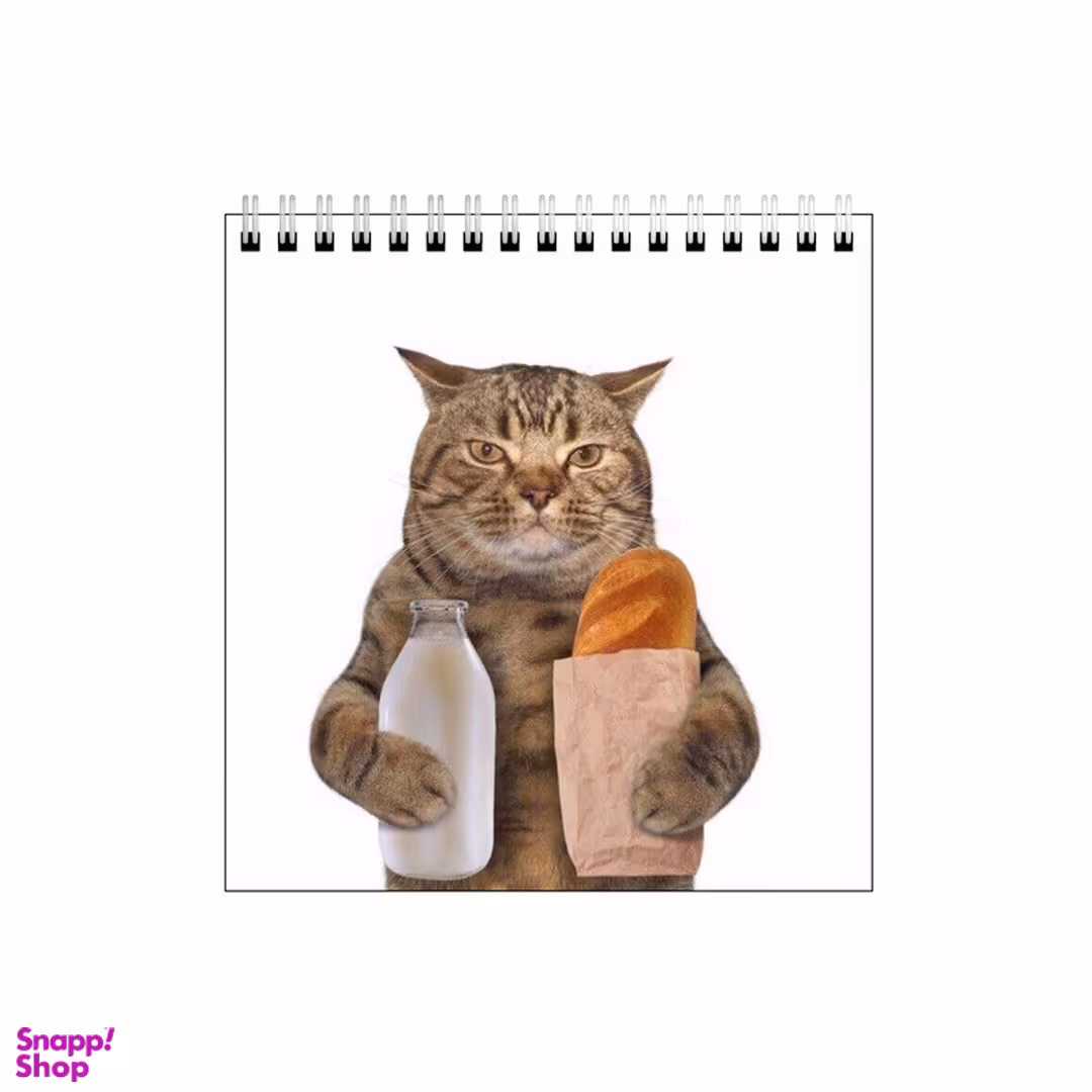 دفتر طراحی بامبیلیپ طرح بابا گربه و صبحانه کد 5542560