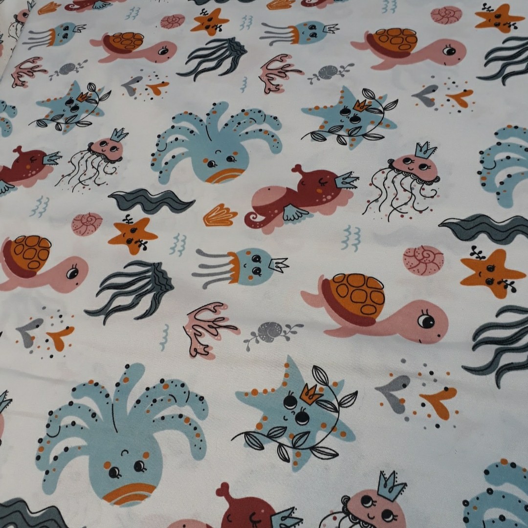 پارچه عروسکی طرح حیوانات دریایی