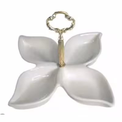 اردوخوری سرامیک 4 خانه مدل برگ کد 3018