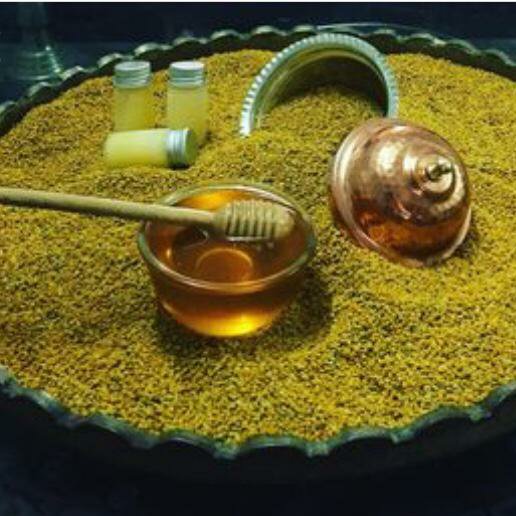 گرده گل جمع آوری شده توسط زنبور عسل