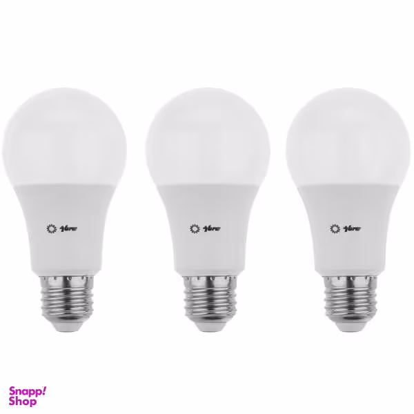 لامپ ال ای دی 12 وات باوند مدل A-65 پایه E27 بسته 3 عددی