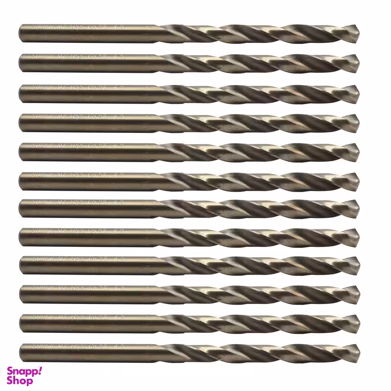 مته کبالت ام زد مدل YP-HSS-SIZE4.5 سایز 4.5 میلی متر مجموعه 10 عددی