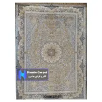 فرش 6 متری 1200 شانه تراکم 3600  نخ اکلریک گل برجسته کد  AR25101