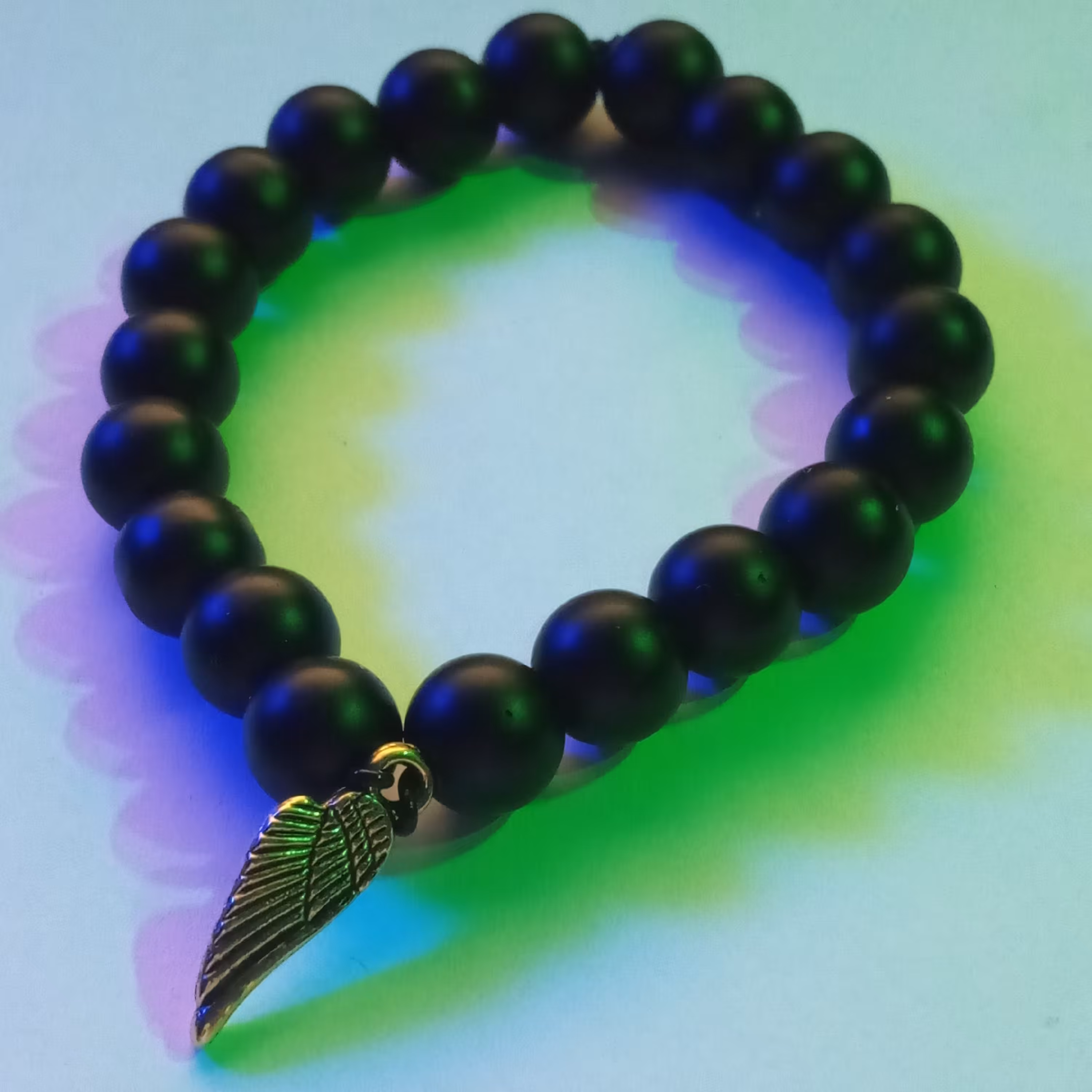 دستبند سنگ انیکس طرح بال