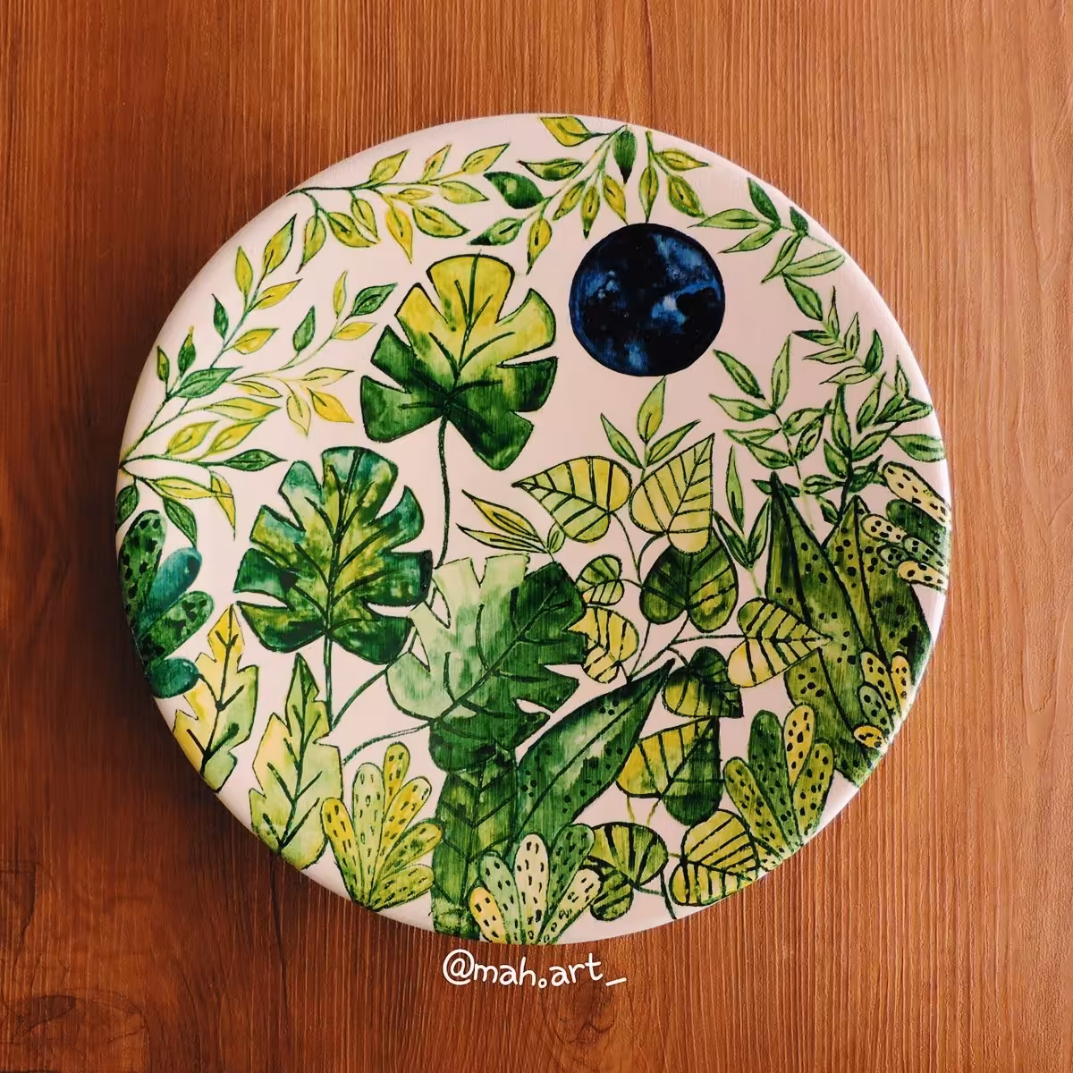 بشقاب دیوارکوب سفالی طرح 14