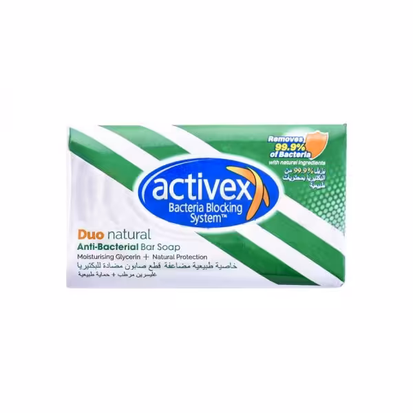 صابون آنتی باکتریال اکتیوکس120 گرم activex dou natural - فروشگاه اینترنتی افخمی