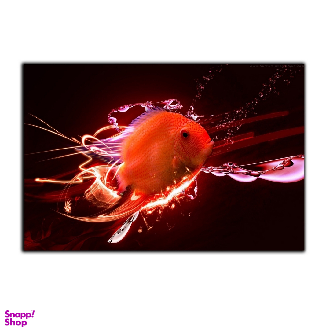 تابلو شاسی بکلیت طرح طبیعت اقیانوس و ماهی زینتی مدل SH-7505