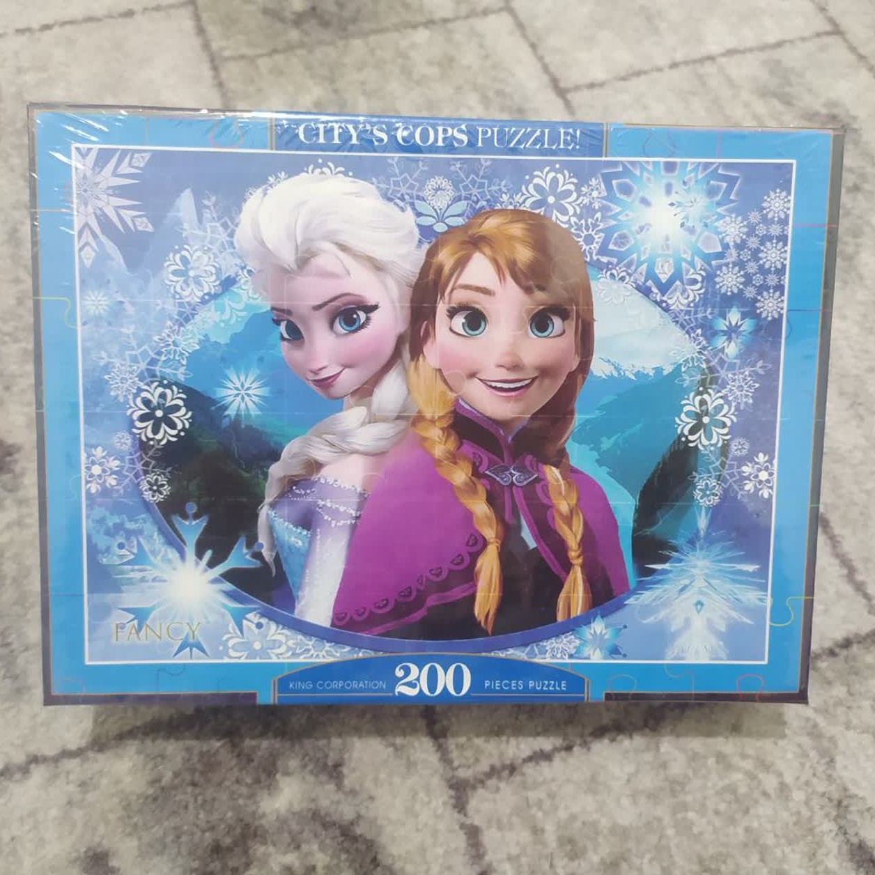 پازل 200 قطعه فنسی طرح السا و آنا