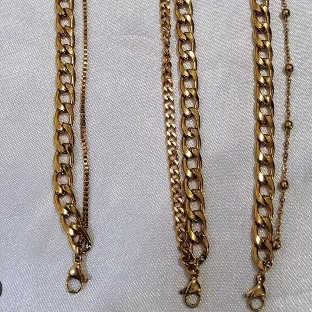 دستبند دو و سه لاین  رنگ ثابت ضد حساسیت خوشدست و زیلا 