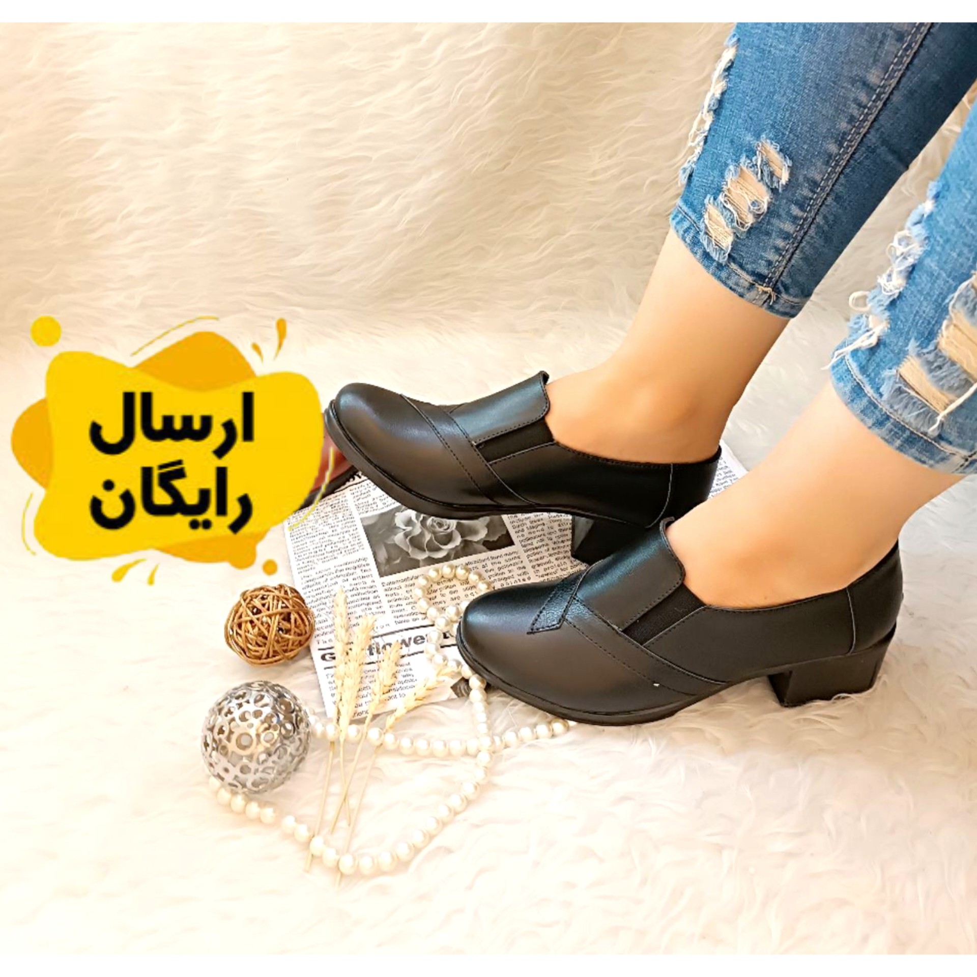 کفش زنانه طرح چرم خارجی سایز 38 ارسال رایگان