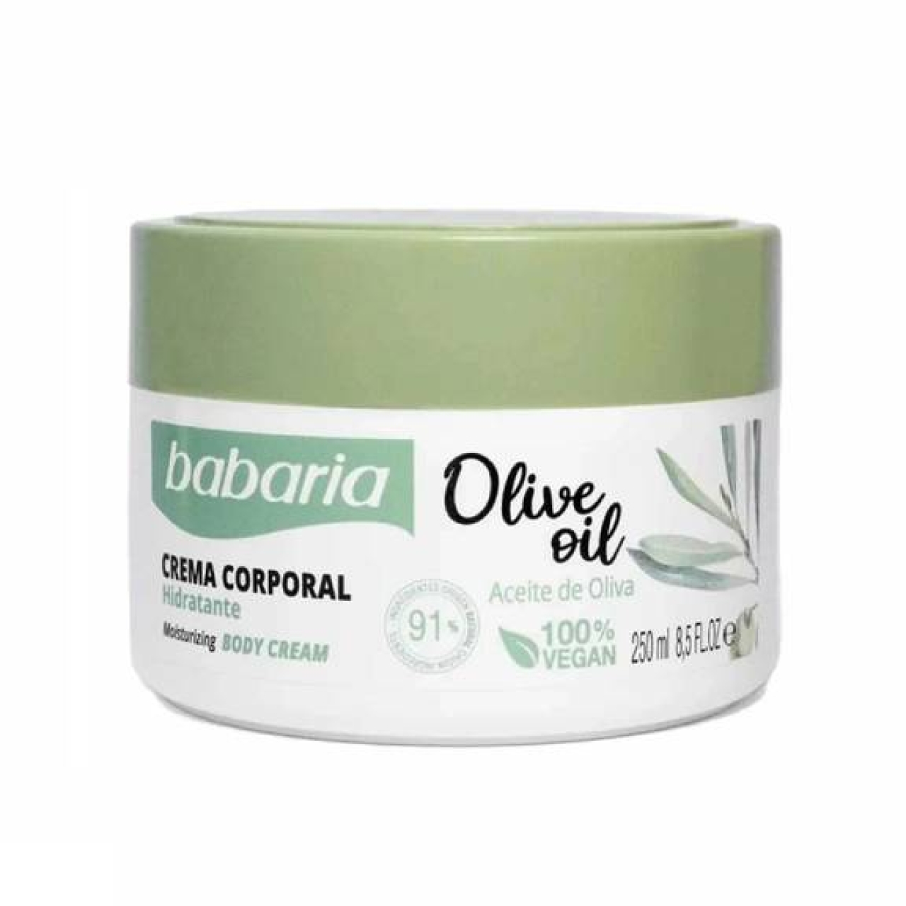 کرم مرطوب کننده بدن باباریا مدل olive حجم 250 میلی لیتر