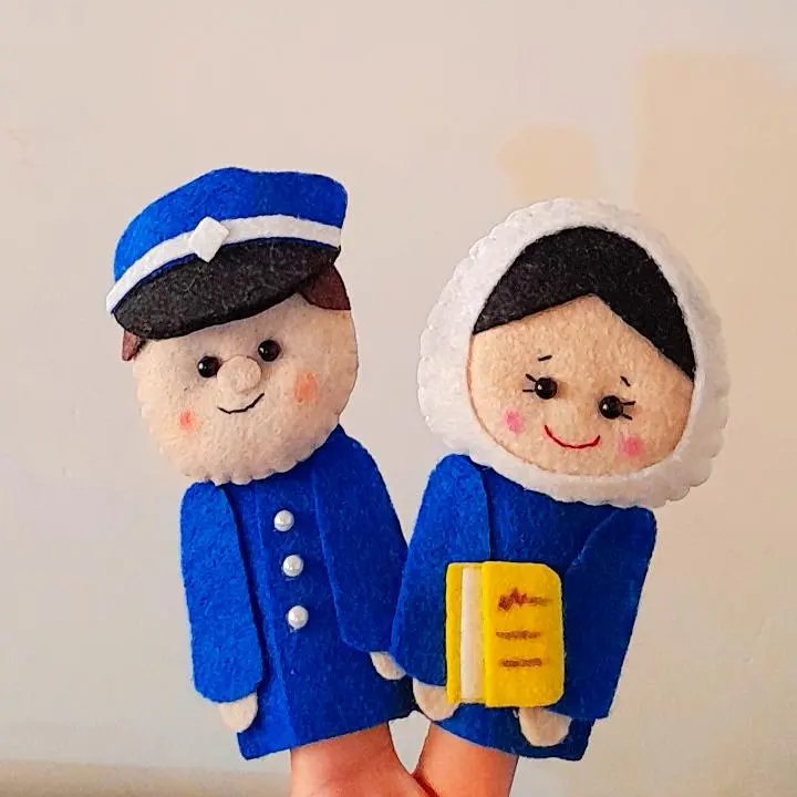 عروسک انگشتی(پلیس و معلم)