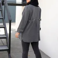 مانتو اسپرت زنانه دخترانه کتان زارا 