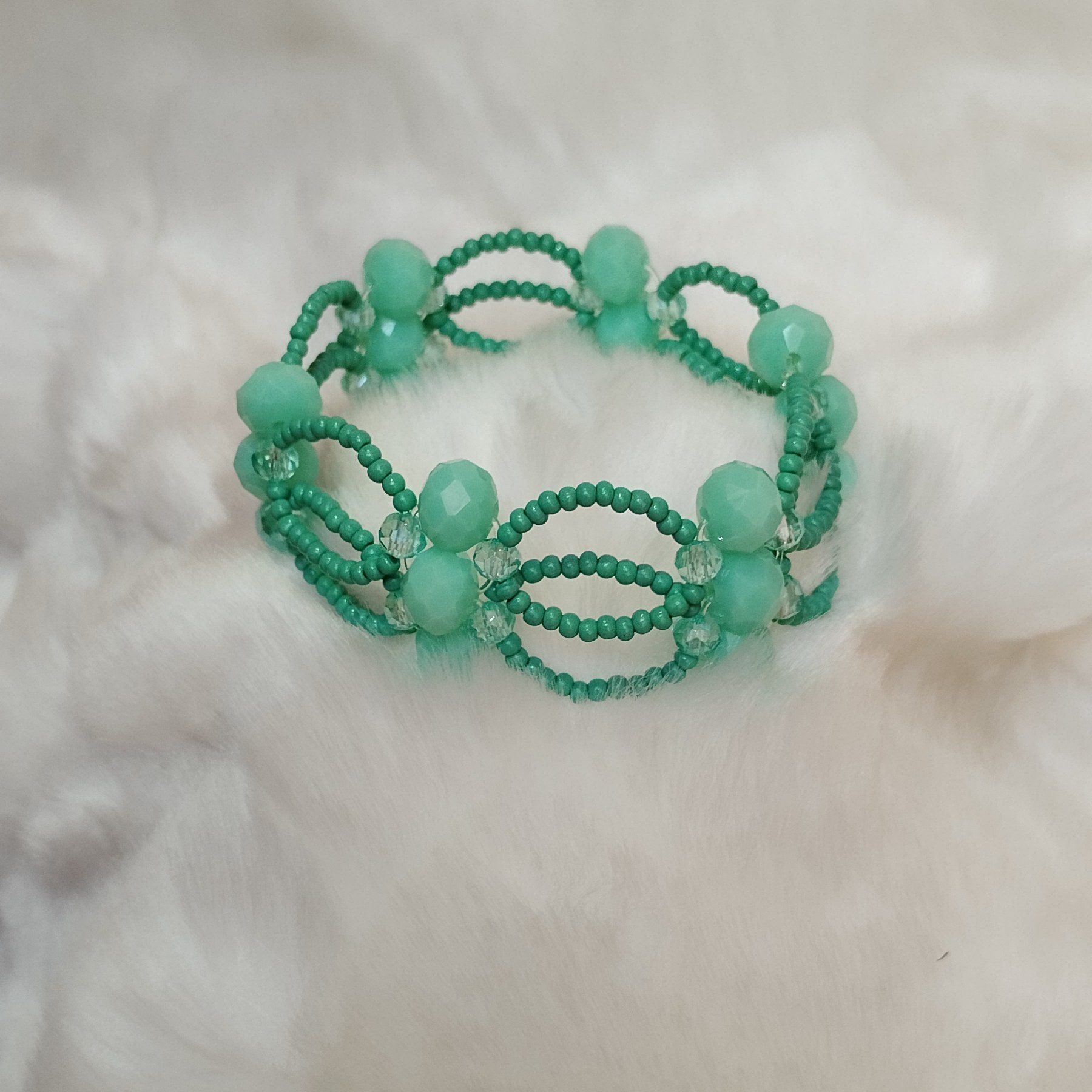 دستبند مرواریدی کد 3